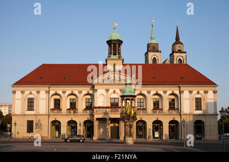 Rathaus am alten Markt mit Magdeburger Reiter, Magdeburg, Sachsen