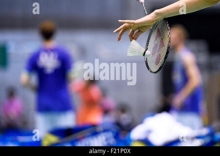 Tokyo Metropolitan Gymnasium, Tokio, Japan. 9. Sep, 2015. Gesamtansicht, 9. September 2015 - Badminton: Yonex Open Japan 2015 am Tokyo Metropolitan Gymnasium, Tokio, Japan. Bildnachweis: AFLO SPORT/Alamy Live-Nachrichten Stockfoto