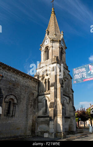 Kirche von Saint-Julien, Siecq, Charente Maritime, Süd-west Frankreich Stockfoto