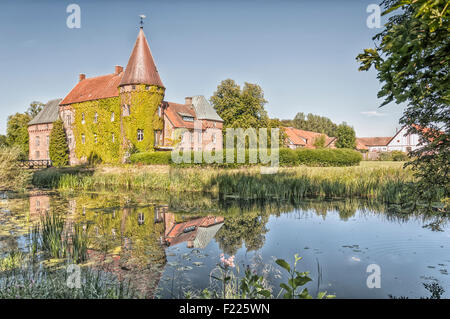 Ortofta Slott ist eine Burg in Eslov Gemeinde, Scania, in Südschweden. Stockfoto