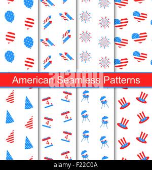 Eingestellten Seamless Textures Stock Vektor