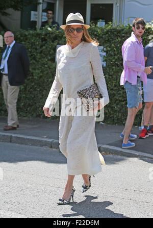 2015 Wimbledon Championships - Tag 12 - Promi-Sichtungen mit: Stella McCartney wo: London, Vereinigtes Königreich bei: 10. Juli 2015 Stockfoto