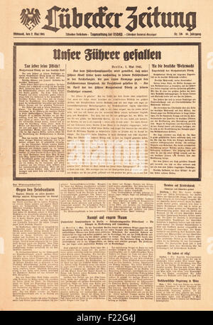 1837 Sunday Times Titelseite der Tod von König William IV Stockfoto