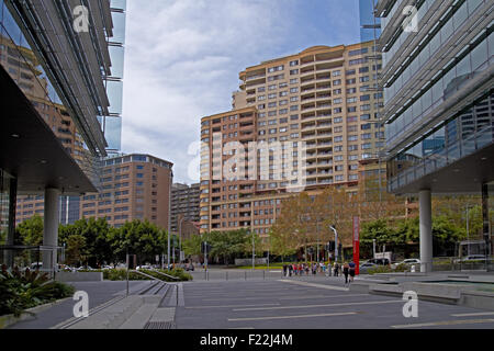 Wohnungen in der Nähe von Darling Harbour, die Innenstadt von Sydney Australien Stockfoto