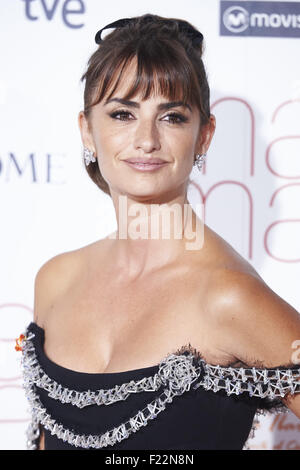 Madrid, Spanien. 9. Sep, 2015. PENELOPE CRUZ besucht "Ma-Ma" Premiere im Capitol Kino in Madrid, Spanien. © Jack Abuin/ZUMA Draht/Alamy Live-Nachrichten Stockfoto