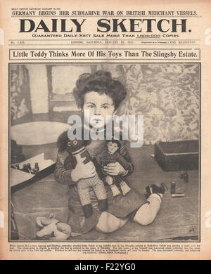 1915 Daily Sketch Slingsby Baby Case Stockfoto