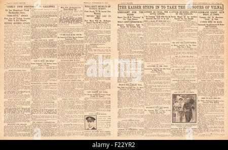 1915 Daily Sketch Kampf um die Dardanellen Stockfoto