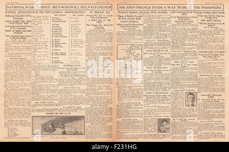 1915 Daily Sketch das neue Kriegskabinett der britischen Regierung Stockfoto