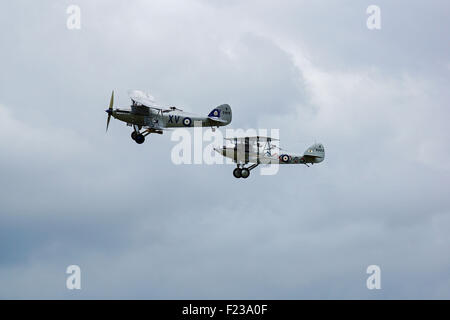 Hawker Hind und Hawker Demon im Flug Stockfoto