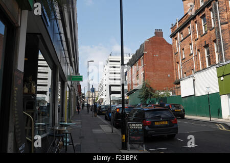 Cambridge St im Zentrum von Sheffield, England, für die Sanierung Stockfoto