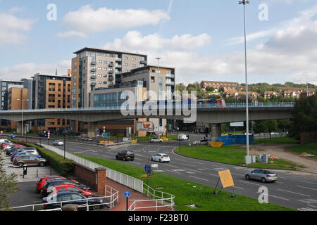 Park Square Kreisverkehr Sheffield Stadtzentrum, England, Stadtszene Stockfoto