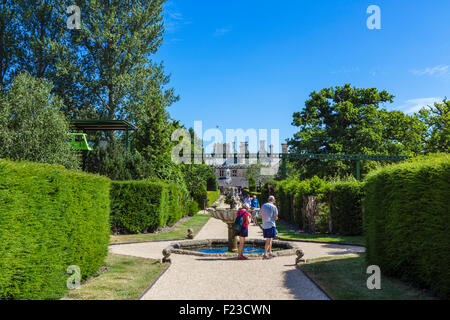 Die viktorianischen Blumen- und Gemüsegärten in Beaulieu, Heimat des Barons Montagu, Beaulieu, Hampshire, England, UK Stockfoto