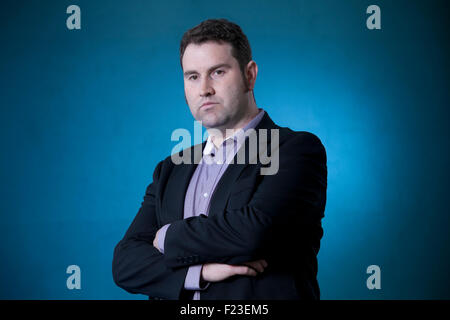 Mason Cross, der schottischen Thriller Writer bei Edinburgh International Book Festival 2015. Edinburgh, Schottland. 21. August 2015 Stockfoto