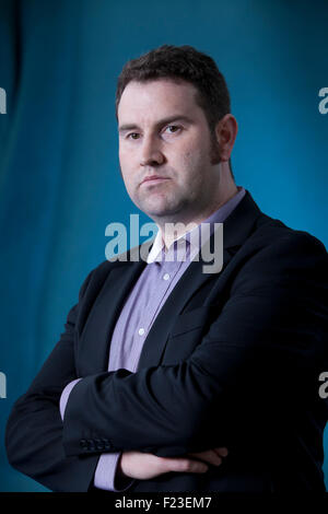 Mason Cross, der schottischen Thriller Writer bei Edinburgh International Book Festival 2015. Edinburgh, Schottland. 21. August 2015 Stockfoto