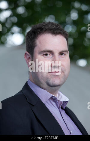 Mason Cross, der schottischen Thriller Writer bei Edinburgh International Book Festival 2015. Edinburgh, Schottland. 21. August 2015 Stockfoto