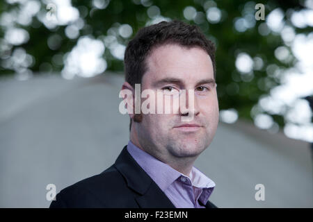 Mason Cross, der schottischen Thriller Writer bei Edinburgh International Book Festival 2015. Edinburgh, Schottland. 21. August 2015 Stockfoto