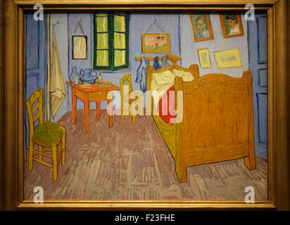 Schlafzimmer in Arles von Vincent Van Gogh, Musée d ' Orsay, Paris, Frankreich Stockfoto