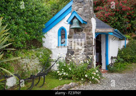 Kleine St. Gobban Kirche in Portbraddan, County Antrim, Nordirland, Vereinigtes Königreich Stockfoto