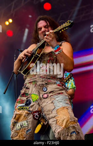 HAYSEED Dixie wowing die Massen Live at siegreich Festival 2015 Stockfoto