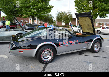 Eine 1978 Corvette Stingray offizielle Pace Car. Stockfoto