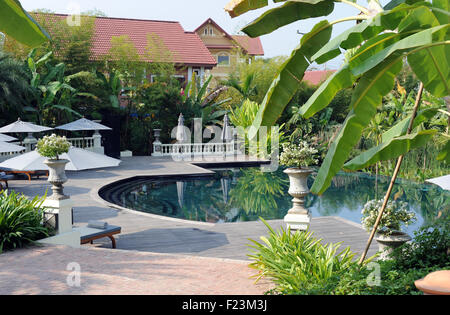 Swimming Pool auf der Luang Say Residence, Luang Prabang, Laos Stockfoto