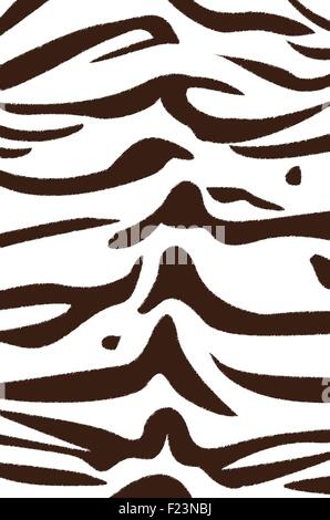 Vektor-Illustration von Bengal-Tiger-Streifen-Muster Stock Vektor