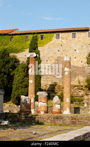 Sankt Giusto Roman Ruinen, Triest - Italien Stockfoto