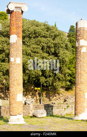 Sankt Giusto Roman Ruinen, Triest - Italien Stockfoto