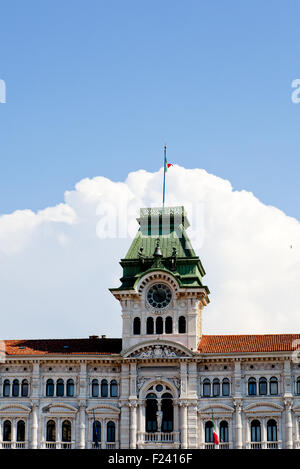 Rathaus in Triest Stockfoto