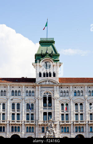 Rathaus in Triest Stockfoto