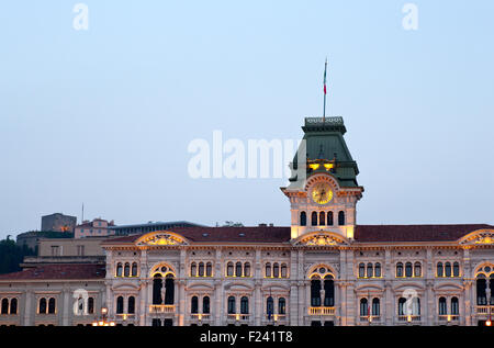 Rathaus in Triest Stockfoto