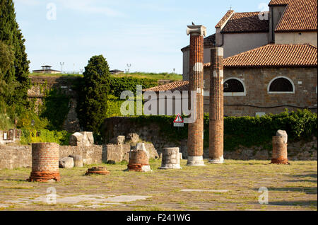 Sankt Giusto Roman Ruinen, Triest - Italien Stockfoto