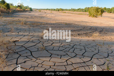 Gilbert River, einem saisonalen riesigen Strom im Gulf Savannah Land, tropical North Queensland, Australien Stockfoto