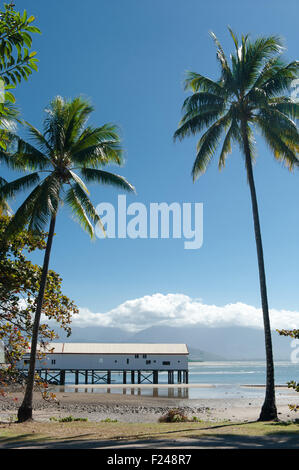 Der historische Zucker Werft von Port Douglas, Nord-Queensland, Australien Stockfoto