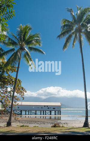 Der historische Zucker Werft von Port Douglas, Nord-Queensland, Australien Stockfoto