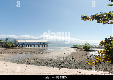 Der historische Zucker Werft von Port Douglas, Nord-Queensland, Australien Stockfoto