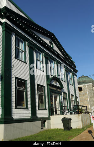 Die Freimaurer-Tempel in Lunenburg in Nova Scotia, Kanada. Das Gebäude dient als Treffpunkt für Freimaurer. Stockfoto