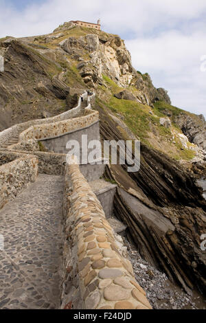 San Juan de Gaztelugatxe im Baskenland Stockfoto