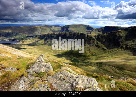 Sommer, Riggindale-Tal in der Nähe von Haweswater Stausee, Lake District National Park, Cumbria, England, UK Stockfoto