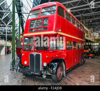 RT 1808 1950 AEC Regent MkIII RT Double Decker Routemaster Bus an das National Motor Museum in Beaulieu, Hampshire, England UK Stockfoto