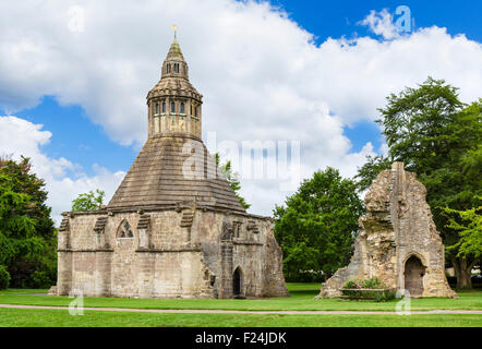 Der Abt Küche in Glastonbury Abbey, verbunden mit der Legende von König Arthur, Glastonbury, Somerset, England, UK Stockfoto