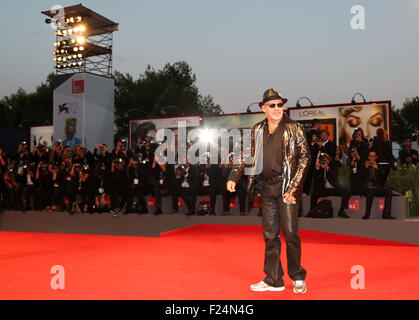 Venedig, Italien. 11. September 2015. Italienischer Sänger Vasco Rossi auf roten Teppich während der 72. Venedig Film-Festival am 11. September 2015 in Venedig Credit: Andrea Spinelli/Alamy Live News Stockfoto