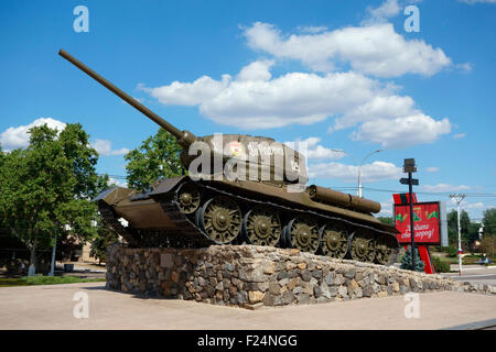 Tank-Denkmal in Tiraspol, der Hauptstadt von Transnistrien ...