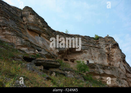 Höhle Kloster Orheiul Vechi (alte Orhei), Republik Moldau Stockfoto