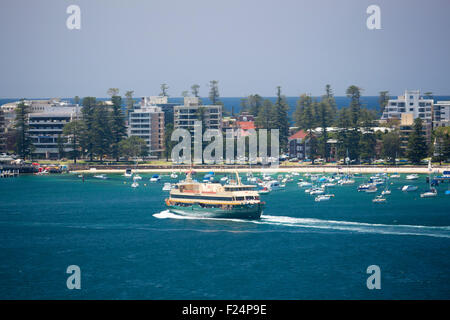 Collaroy ferry nahenden Manly Wharf Sydney Harbour Sydney New South Wales NSW Australia Stockfoto