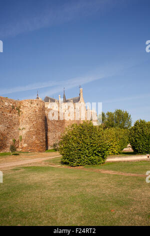 Diese römischen Mauern und bischöflichen Palast von Astorga Stockfoto