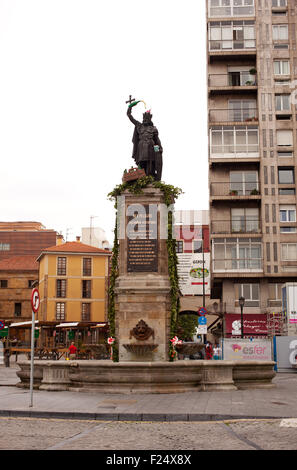 Denkmal in Gijón - Asturien, Spanien Stockfoto