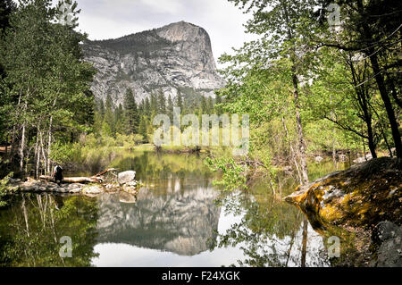 Reflexion im Spiegelsee Stockfoto