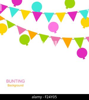 Ammern Fahnen, Wimpel und Luftballons Stock Vektor