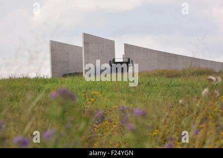 Shanksville, Pennsylvania, USA. 11. September, 2015. Der neu geweihten Flight 93 National Memorial zum Gedenken an die 40 Passagiere und Besatzung von Flug 93, die Terroristen um das Kapitol am 14. Jahrestag der 9/11 Anschläge gegen die Vereinigten Staaten 11. September 2015 in Shanksville, Pennsylvania anzugreifen gestoppt. Stockfoto